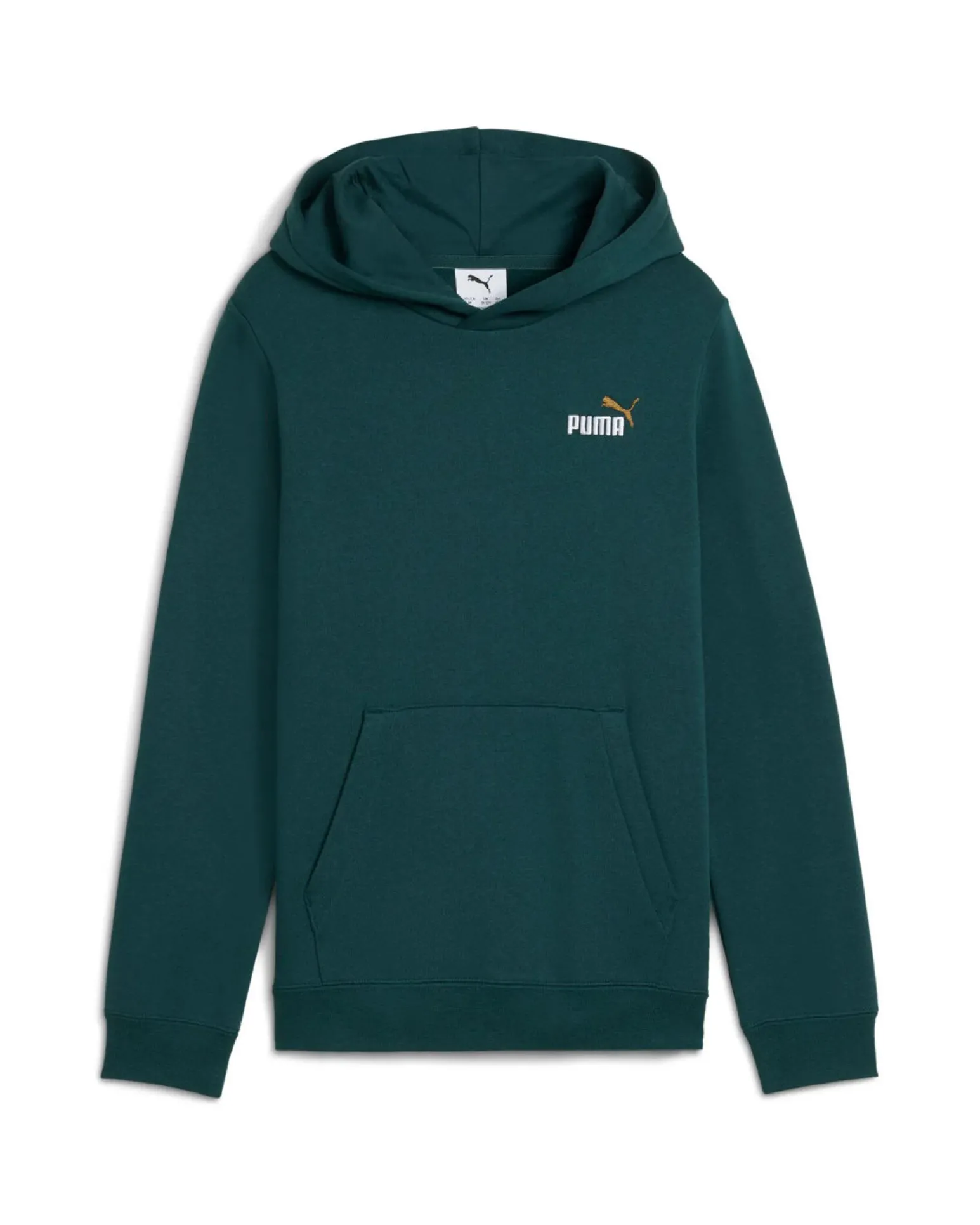 PUMA – FELPA CON CAPPUCCIO ESSENTIALS 2 COLOR SMALL LOGO JUNIOR VERDE – 685825-75