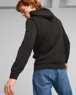 PUMA - FELPA CON CAPPUCCIO NERA BETTER ESSENTIAL  DA UOMO, 676814-01
