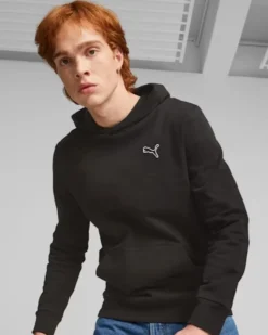 PUMA - FELPA CON CAPPUCCIO NERA BETTER ESSENTIAL  DA UOMO, 676814-01