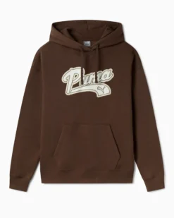 PUMA - FELPA CON CAPPUCCIO SCRIPT HD FL MARRONE DA DONNA, 686903-65