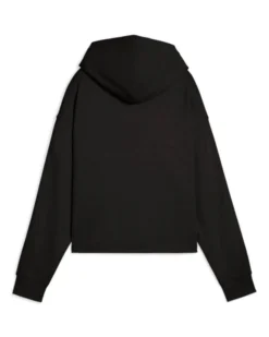 PUMA - FELPA CON CAPPUCCIO TAPE COMFORT CROP NERA - 685011-01