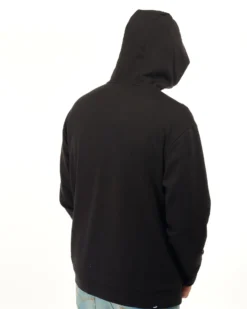 PUMA - Felpa da uomo nera con cappuccio e zip frontale