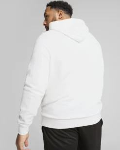 PUMA - FELPA ESSENTIAL BIANCA CON CAPPUCCIO DA UOMO  682572-02