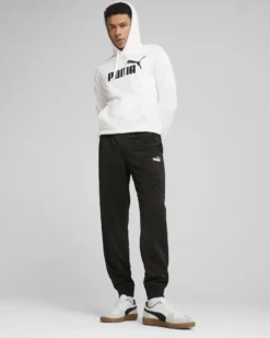 PUMA - FELPA ESSENTIAL BIANCA CON CAPPUCCIO DA UOMO 682572-02