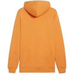 PUMA - Felpa gialla da uomo con cappuccio e logo bianco - 586765-99