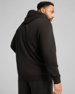 PUMA - FELPA NERA CON CAPPUCCIO ESSENTIAL SMALL N.1 DA UOMO, 524953-95