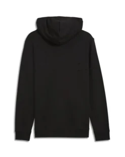PUMA - FELPA NERA CON CAPPUCCIO DA UOMO LINEA ESSENTIAL SMALL NO.1 682576-01