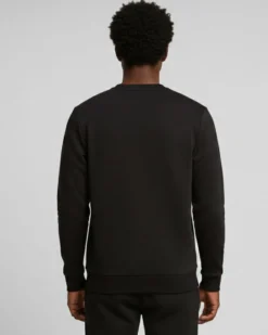 PUMA - FELPA NERA DA UOMO ESSENTIAL GRAPHIC CREW 694940-01