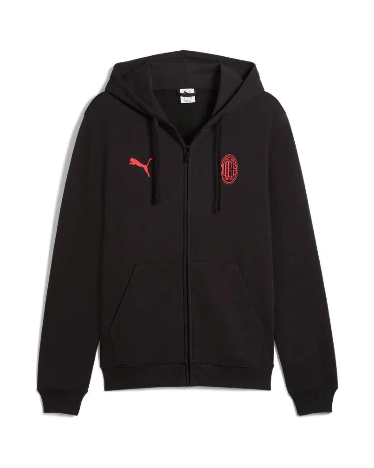 PUMA - FELPA NERA FULL ZIP MILAN ESSENTIAL DA UOMO, 786800-04