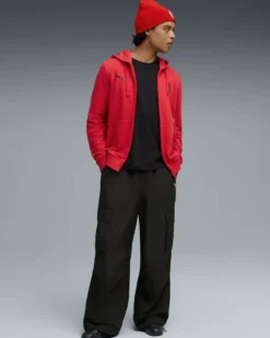 PUMA - FELPA ROSSA FULL ZIP  MILAN ESSENTIAL DA UOMO, 786800-01