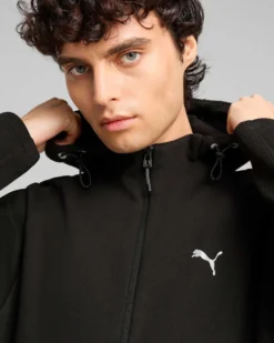 PUMA - FELPA TECH EVOSTRIPE NERA CON CAPPUCCIO DA UOMO 684613-01