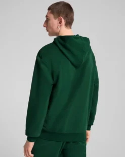PUMA - FELPA VERDE CON CAPPUCCIO DA UOMO SPORTS LEGACY GRAPHIC 629629-60