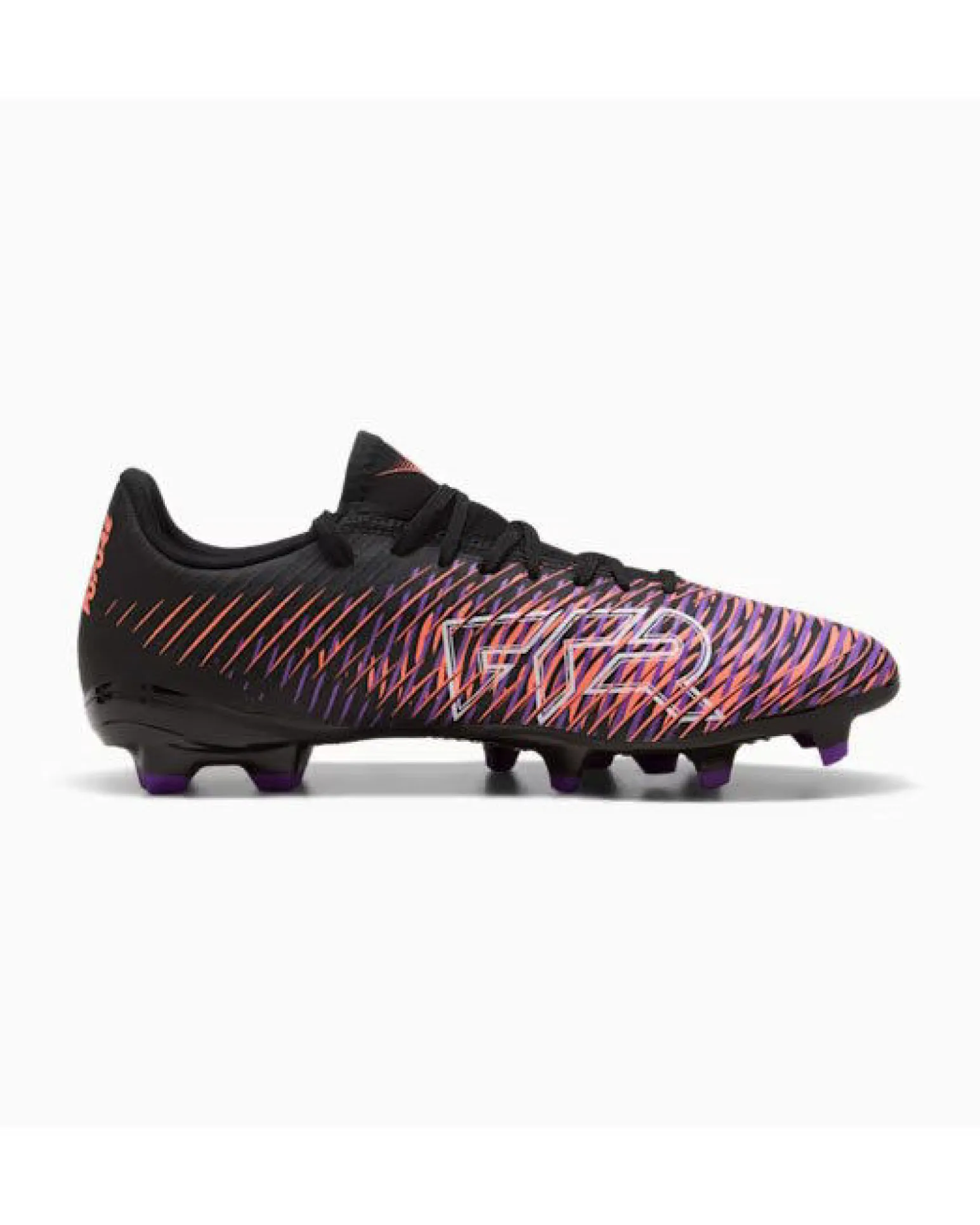 PUMA FUTURE 8 PLAY FG/AG - Scarpa da calcio nera, bianca e rossa - 108141-01