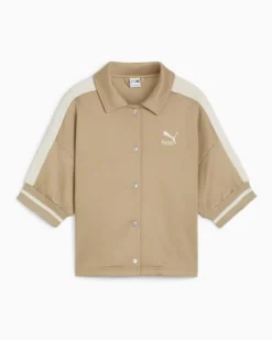 PUMA - JACKET T7 FOR THE FANBASE TRACK BEIGE DA DONNA - 624343-83