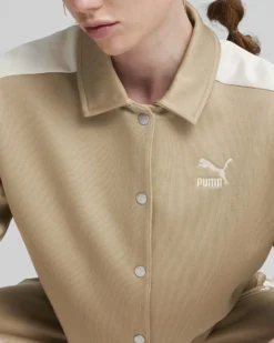 PUMA - JACKET T7 FOR THE FANBASE TRACK BEIGE DA DONNA - 624343-83