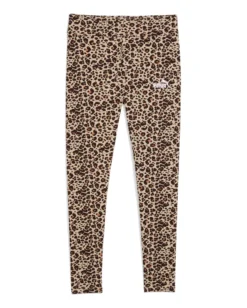 PUMA - LEGGINGS LEOPARDATO MARRONE, NERO E BEIGE  ESSENTIAL GRAPHIC ANIMAL   DA DONNA, 688085-83