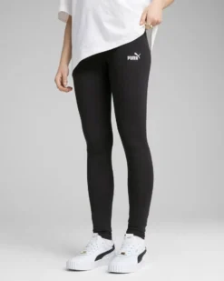 PUMA - LEGGINGS NERI ESSENTIAL SMALL N. 1 LOGO  DA DONNA,  682422-01