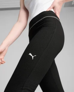 PUMA - Leggings nero DARE TO textured flared da donna - 629809-01
