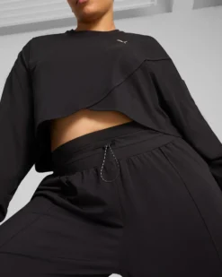 PUMA - LEGGINS CLOUDSPUN HW WIDE LEG NERO - 525764-01