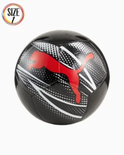 PUMA - PALLONE ATTACANTO GRAPHIC MINI NERO CON LOGO ROSSO - 084205-10