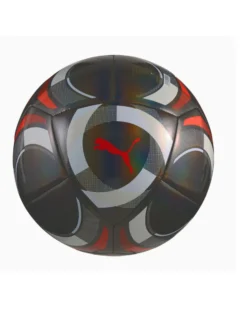 PUMA - PALLONE  DA CALCIO AC MILAN CULTURE BALL NERO CON DETTAGLI BIANCHI E ROSSI  MISURA 5, 085218-02