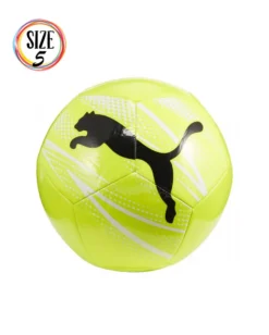 PUMA - PALLONE DA CALCIO VERDE LIME E BIANCO CON LOGO NERO - ATTACANTO MISURA 5, 084073-06