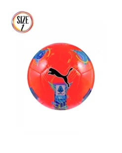 PUMA - PALLONE MINI ORBITA SERIE A  ARANCIONE FLUO /MULTICOLOR CON LOGO NERO  MISURA 1, 084642-02