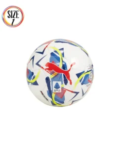 PUMA - PALLONE MINI ORBITA SERIE A BIANCO/MULTICOLOR  CON LOGO ROSSO MISURA 1, 084302-03