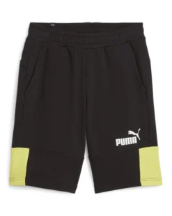 PUMA PANTALONCINI ESS+BLOCK 10"TR NERI E LIME