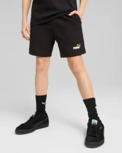 PUMA - PANTALONCINO CORTO JUNIOR (7 - 16 ANNI) NERO ESS 2 COLOR,  685826-56