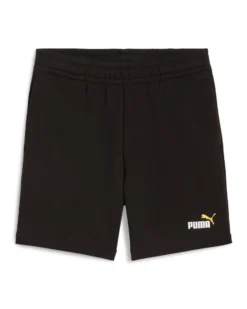 PUMA - PANTALONCINO CORTO JUNIOR (7 - 16 ANNI) NERO ESS 2 COLOR,  685826-56