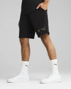 PUMA - PANTALONCINO LOVE UNITED 10 TR NERO - 684701-01