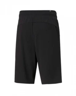 PUMA - Pantalone corto da uomo nero con logo bianco