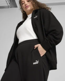 PUMA - PANTALONE ESSENTIAL SMALL N. 1 LOGO SWEAT NERO  DA DONNA, 682450-01