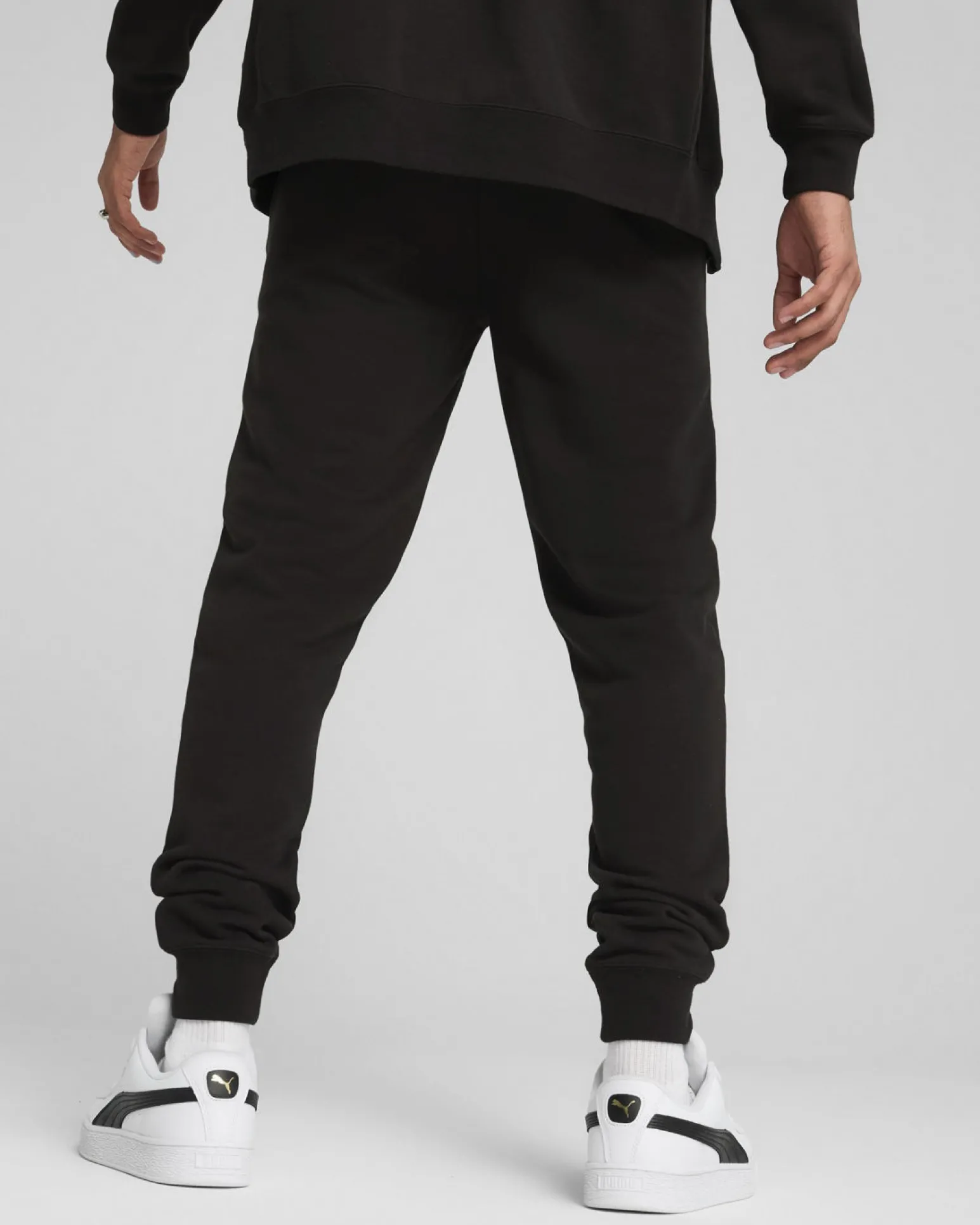 PUMA - PANTALONE NERO ESSENTIAL NO. 1 LOGO SLIM DA UOMO, 682644-01