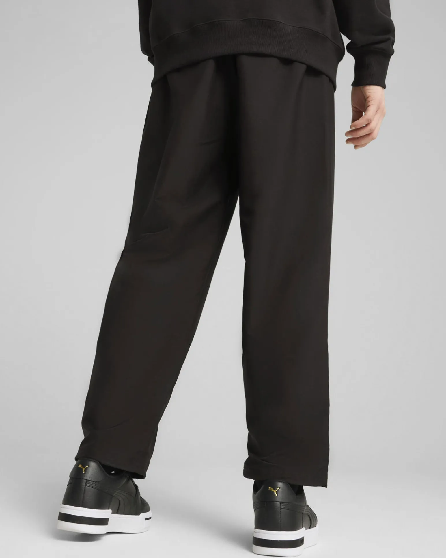 PUMA - PANTALONE NERO WARDROBE ESSENTIAL RELAXED STRAIGHT DA UOMO, 682644-17