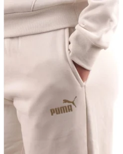 PUMA - PANTALONE PANNA DA DONNA CON LOGO GLITTER 685168-87