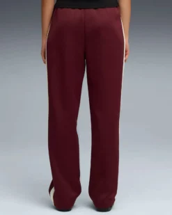 PUMA - PANTALONE T7 ALWAYS ON BORDEAUX  CON BANDA BEIGE DA DONNA, 629797-96