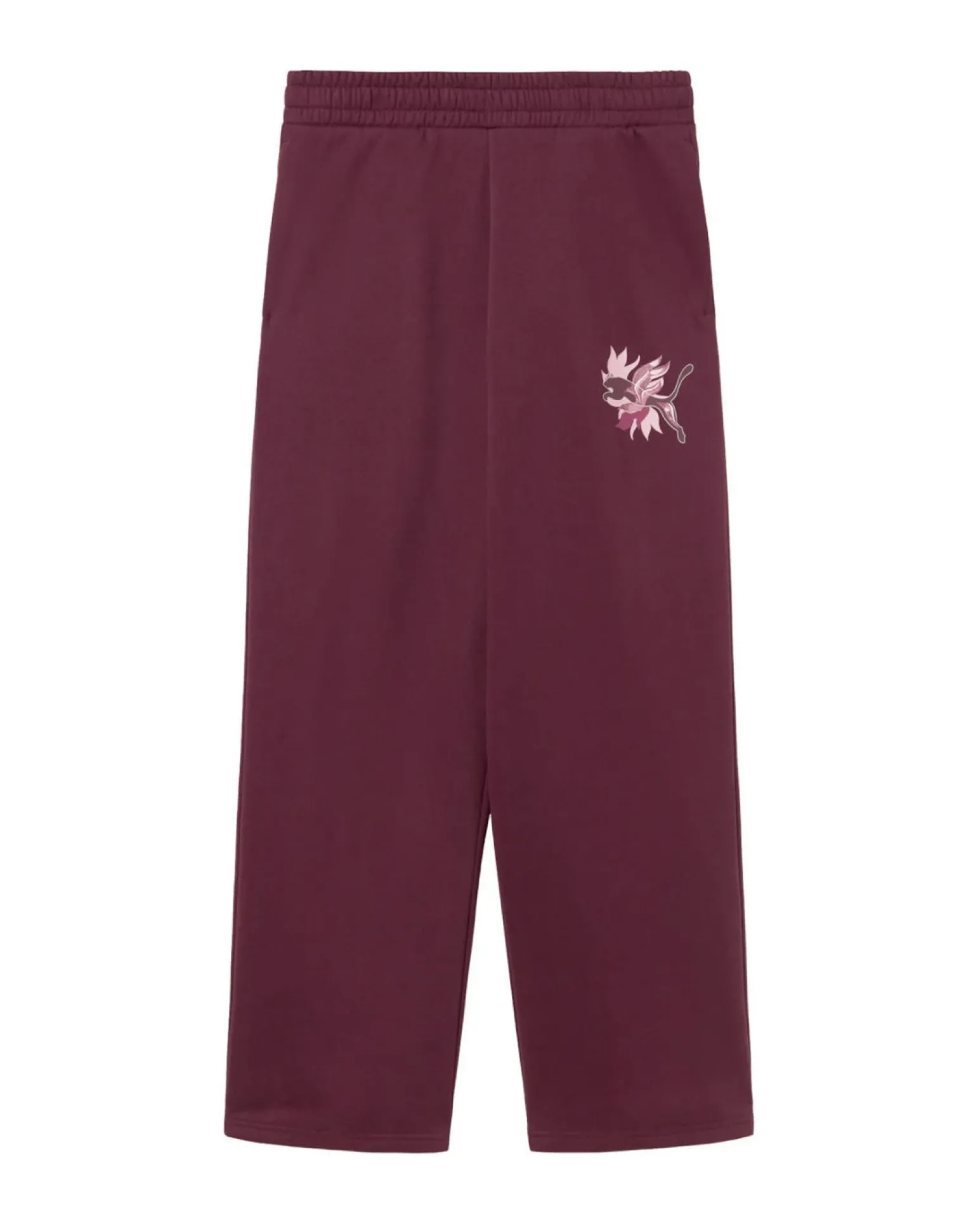 PUMA - PANTALONE TUTA BORDEAUX ESSENTIAL SMALL N.1 LOGO DA DONNA, 682428-02