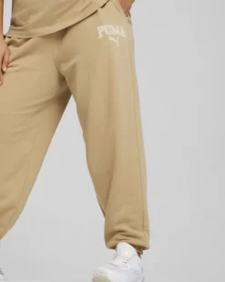 PUMA - Pantalone tuta comfort fit beige da donna