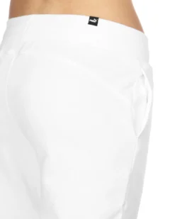 PUMA - Pantalone tuta da donna bianco con logo metallizzato