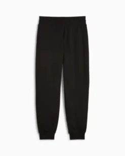 PUMA - Pantalone tuta da donna nero con dettagli oro