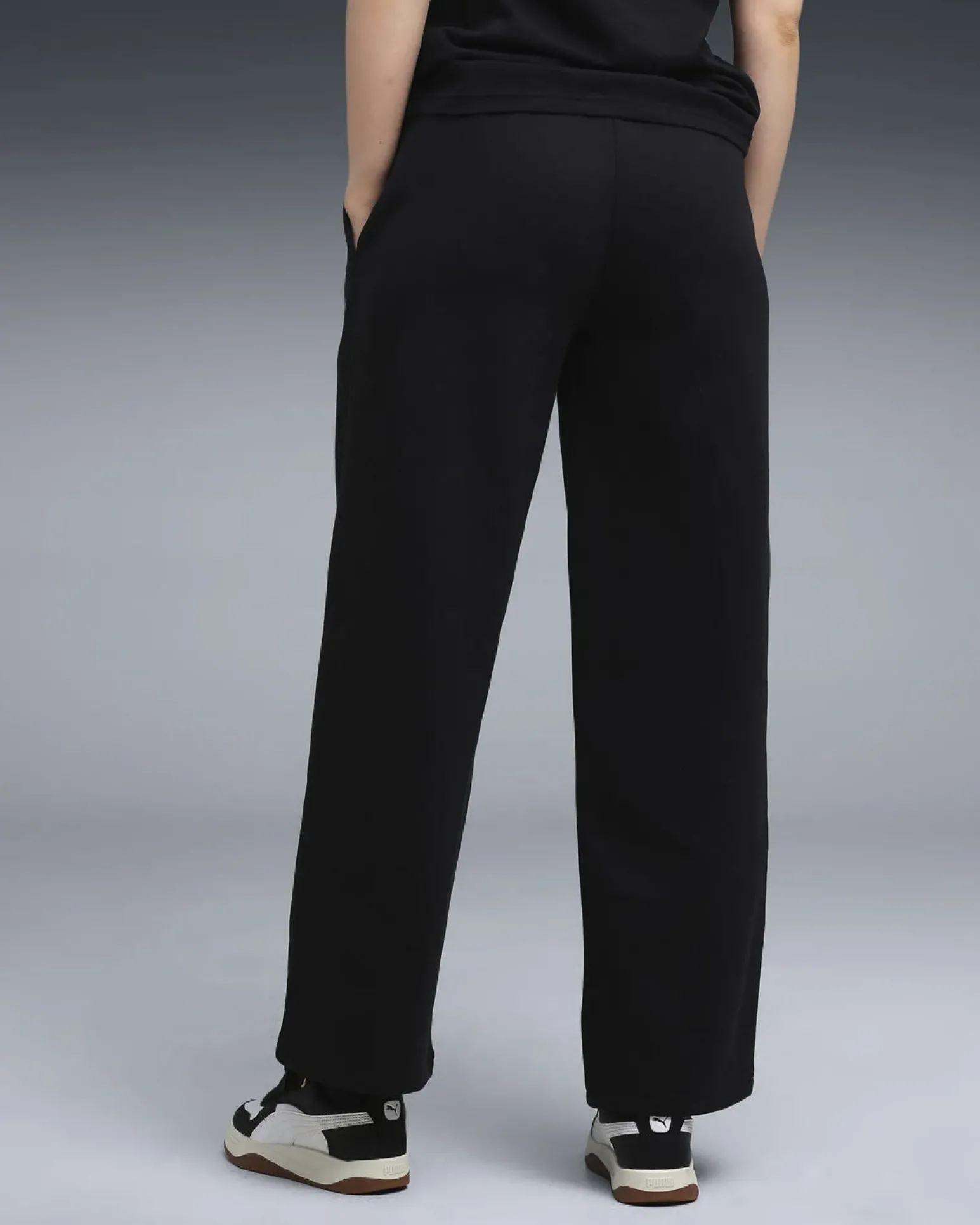 PUMA - PANTALONE TUTA DRITTI NERO ESSENTIAL NATURE 2.0 COMFORT DA DONNA, 688081-96