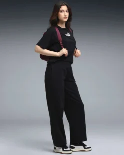 PUMA - PANTALONE TUTA DRITTI NERO ESSENTIAL NATURE 2.0 COMFORT DA DONNA, 688081-96