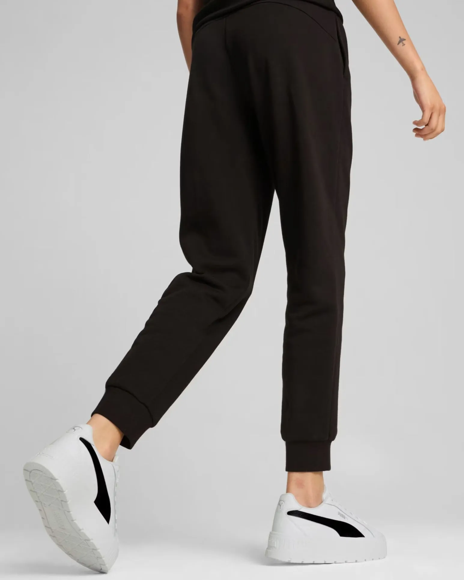 PUMA - PANTALONE TUTA NERO ESSENTIAL+ SCRIPT FL DA DONNA, 681536-01