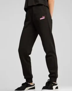 PUMA -PANTALONE TUTA RAGAZZA ( 5-16 ANNI) NERO  ESSENTIAL+LOGO FL,  627922-01