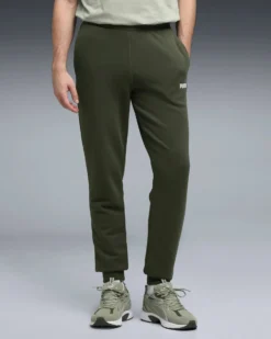 PUMA - PANTALONE VERDE  ESSENTIAL 2 COLOR NO.1 LOGO SWEAT DA UOMO, 682607-75