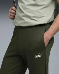 PUMA - PANTALONE VERDE  ESSENTIAL 2 COLOR NO.1 LOGO SWEAT DA UOMO, 682607-75