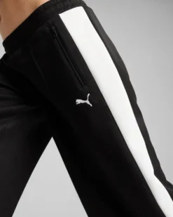 PUMA - PANTALONI DONNA T7 LOW RISE TRACK OP NERI E BIANCHI - 629803-01