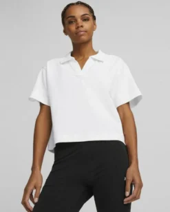 PUMA - Polo da donna bianca